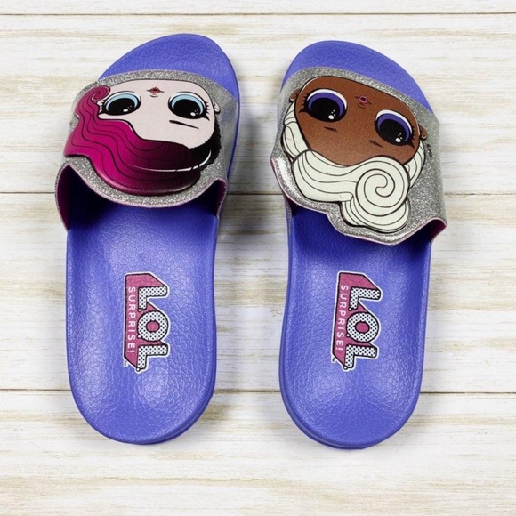 Lol surprise purple slide sandals - Picture 4 of 5